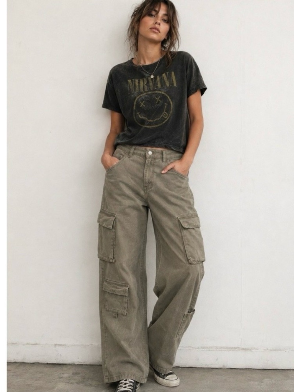Green cargo pants